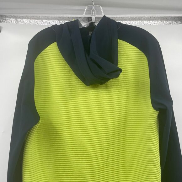 Druids Men's Pullover Hoodie Textured Neon/Navy 1/4 Zip Size Medium - Picture 6 of 9